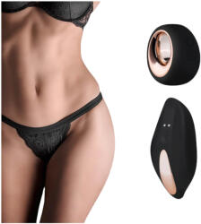 EasyToys Pantyrebel - вибриращо черно праше със сензорно управление, акумулаторно, с радио управление (S-L)