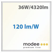Modee LED panel (595 x 595 mm) 36W - 120Lm/W, természetes fehér, Backlit, süllyeszthető (MPL-BP5954000K36WUGR22)