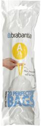 Brabantia 311727 PerfectFit szemeteszsák 3L 20 darab - fehér (311727) (311727)