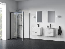 RAVAK Blix II NBLPS fix zuhanyfal átlátszó üveg 100x195 cm, matt fekete profilszín 9BMA0300Z1 (9BMA0300Z1)