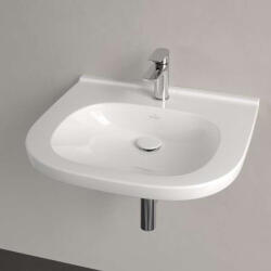 Villeroy & Boch ViCare kerámia mosdó 60x55 cm csaplyukkal, AntiBac CeramicPlus, alpin fehér 411961T2 (411961T2)