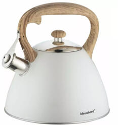 Klausberg teáskanna, sípszóval - fehér - 3L (KB-7264)