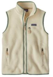 Patagonia Retro Pile Vest Women Vesta Natural w/Ellwood Green S