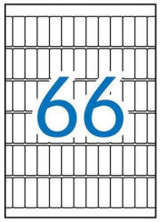 APLI Etikett, 12x30 mm, kerekített sarkú, A5 hordozón, APLI, 990 etikett/csomag (LCA1861) - fapadospatron