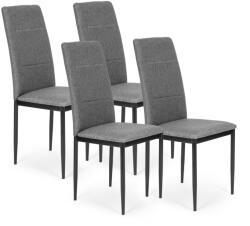 Homelux Set de 4 scaune de sufragerie gri (KJC007_GRAY)