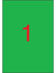 APLI Etikett, 210x297 mm, színes, APLI, zöld, 100 etikett/csomag (LCA11841) - fapadospatron