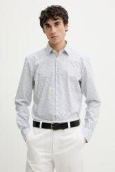 HUGO BOSS pamut ing férfi, galléros, fehér, slim, 50539807 - fehér 42