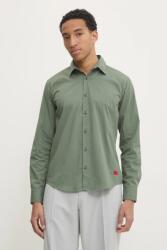 HUGO BOSS ing férfi, galléros, zöld, slim, 50500216 - zöld XL