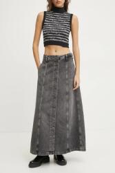 Tommy Jeans farmer szoknya szürke, maxi, harang alakú, DW0DW19799 - szürke 28