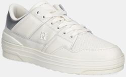 Tommy Hilfiger bőr sportcipő FEMININE BASKET SNEAKER bézs, FW0FW08326 - bézs Női 37
