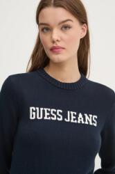 Guess Jeans pamut pulóver - sötétkék XS
