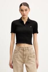 Tommy Jeans poló - fekete L - answear - 19 990 Ft