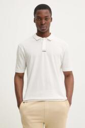 HUGO pamut póló - bézs M - answear - 23 590 Ft