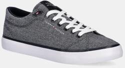 Tommy Hilfiger sportcipő TH HI VULC LOW CORE CHAMBRAY sötétkék, férfi, FM0FM05389 - sötétkék Férfi 44