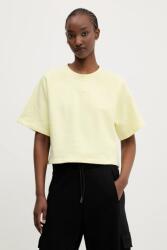 HUGO Blue pamut póló - sárga XL