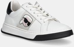 Karl Lagerfeld gyerek bőr sportcipő - fehér 33 - answear - 36 990 Ft