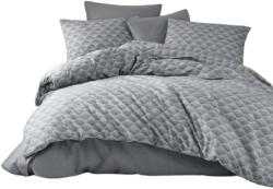 Atisat Ágyneműhuzat garnitúra, 100% pamut renforce, egyszemélyes, 3 részes, Clara szürke