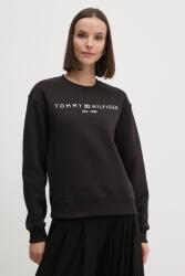 Tommy Hilfiger felső fekete, női, nyomott mintás, WW0WW39791 - fekete L