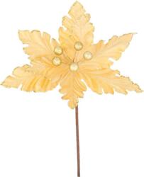MagicHome Vianoce Virág MagicHome, Karácsonyi Mikulásvirág, arany, 30 cm, virágméret: 20, 5 cm
