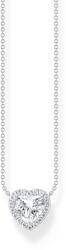 Thomas Sabo szív alakú fehér köves női ezüst nyaklánc - KE2280-051-14-L45V (KE2280-051-14-L45V)
