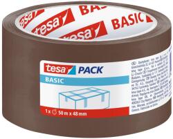 TESA Szalag tesa® BASIC, csomagoló, ragasztó, barna, 48 mm, Hossz: 50 m