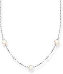 Thomas Sabo Ezüst nyaklánc gyöngy medállal és cirkóniával - KE2120-167-14-L45V (KE2120-167-14-L45V)