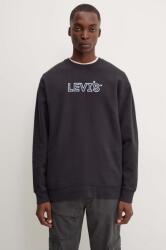 Levi's pamut melegítőfelső fekete, férfi, nyomott mintás - fekete XL - answear - 21 990 Ft