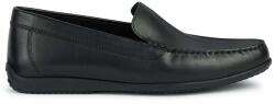 Geox bőr mokaszin U ASCANIO - fekete Férfi 41