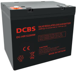 DCBS 12V 55Ah DC HR12200W Highrate / Longlife zárt ólomsavas zselés akkumulátor (DCBS-DC-HR12200W)
