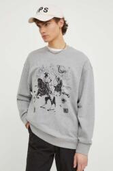 Levi's pamut melegítőfelső szürke, férfi, nyomott mintás - szürke XL - answear - 29 990 Ft