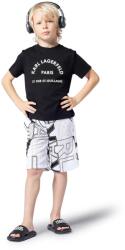 KARL LAGERFELD gyerek pamut póló - fekete 162