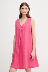 Benetton vászon ruha - rózsaszín XS - answear - 18 790 Ft