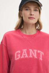 Gant pamut melegítőfelső rózsaszín, női, nyomott mintás, 4200555 - rózsaszín XL