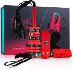 Secret Pleasure Chest - haladó BDSM készlet - 10 részes (piros) - szexshop