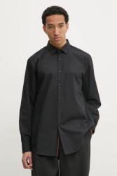 HUGO BOSS ing férfi, galléros, fekete, slim, 50534124 - fekete 46