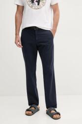 GUESS nadrág vászonkeverékből MYRON sötétkék, egyenes, M5GB01 WH782 - sötétkék 30/32
