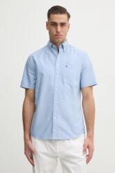 Tommy Hilfiger pamut ing férfi, legombolt galléros, regular, MW0MW36272 - kék M