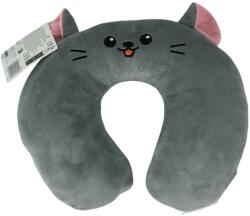  Utazós párnácska TRAVEL FRIENDS 33x25 cm plüss - több színben Termék színe: Szürke