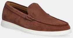 BOSS velúr mokaszin Sienne narancssárga, férfi, 50543083 - narancssárga Férfi 43