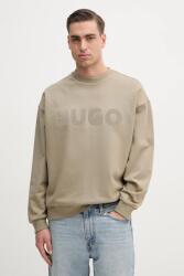 HUGO BOSS pamut melegítőfelső bézs, férfi, nyomott mintás, 50538778 - bézs M