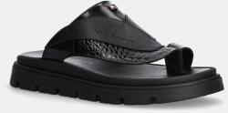 Tommy Hilfiger bőr papucs fekete, T4B2-33947 - fekete 38