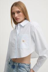 Calvin Klein pamut ing női, galléros, relaxed, J20J225078 - kék M - answear - 24 990 Ft
