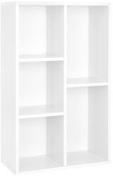 VASAGLE Modern Könyvespolc 5 Rekesszel Fehér (EUZ-LBC25WTV1)