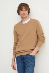 Tommy Hilfiger pamut pulóver könnyű, barna, MW0MW36347 - barna L