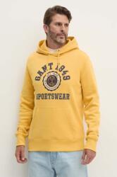 Gant felső sárga, férfi, nyomott mintás, kapucnis, 2015068 - sárga XL