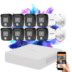 HIKVISION TurboHD-TVI 8 kamerás kamerarendszer 2MP színes éjszakai képpel