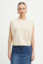 Liu Jo pamut póló - bézs M - answear - 17 990 Ft