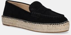 Lauren Ralph Lauren espadrilles velúrból Luize Loafer fekete, 802953958003 - fekete Női 37