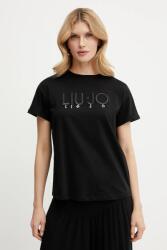 Liu Jo pamut póló fekete, WA5007. JS923 - fekete XS