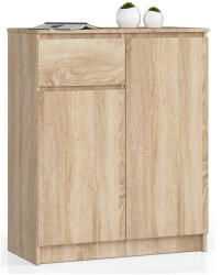 AKORD AKORD CLP K80 Sonoma Tölgy Komód Laminált Fiókos (AKO-OP0LKOMDAB006)